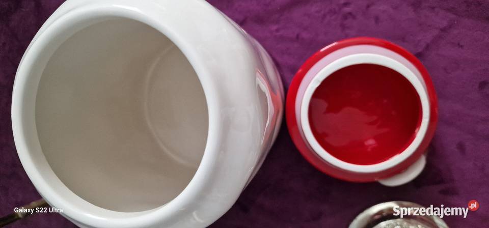 Ceramiczny pojemnik na herbatę Pojemniki na żywność Skierniewice sprzedam