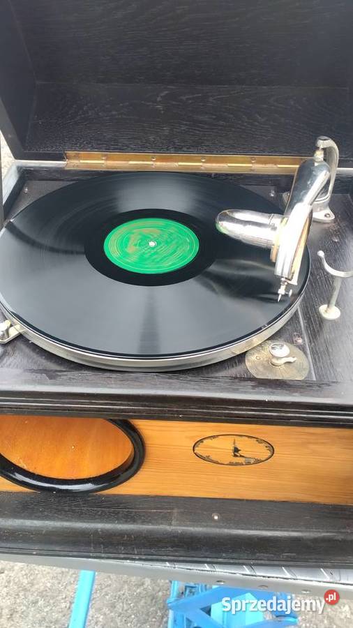 Stary przedwojenny patefon gramofon szafkowy na Łódź