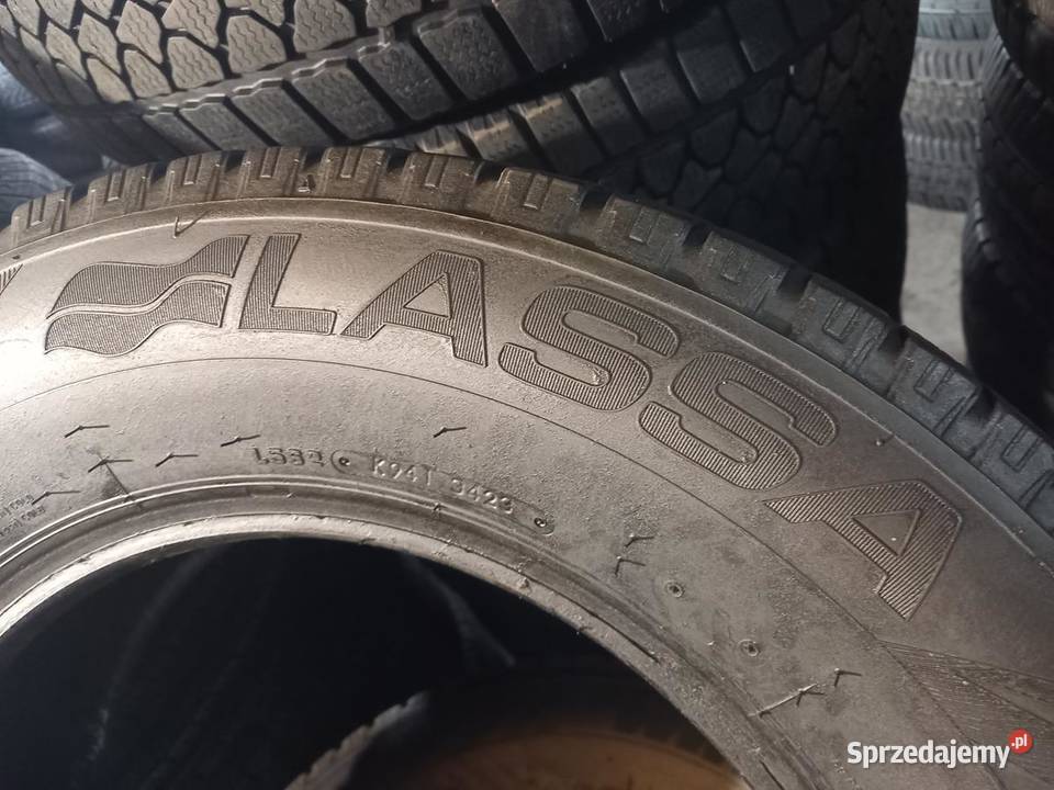 4x Opona UŻYWANA ZIMOWA BUS 22565R16C LASSA 159 16cale Zaścianki sprzedam