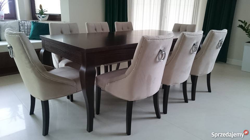 Pikowane tapicerowane hampton krzesło z kołatką producent