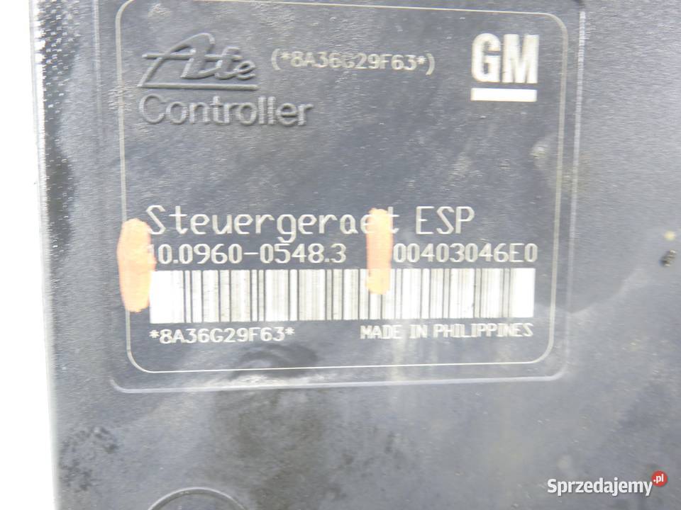 POMPA ABS OPEL ASTRA H 10096005483 Układ ABS i ESP