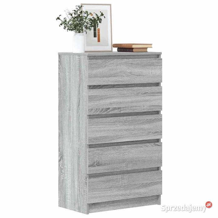 vidaXL Komoda szary dąb sonoma 60x36x103 mazowieckie Warszawa