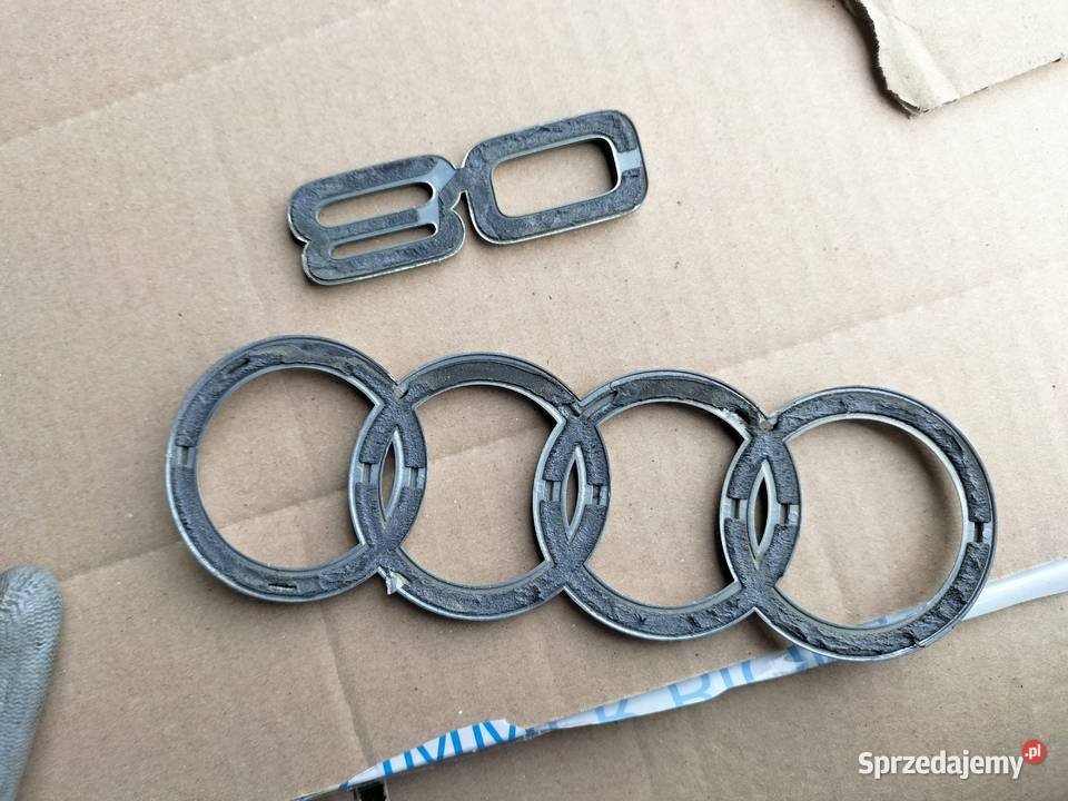 AUDI 80 B3 80 B4 ZNACZEK EMBLEMAT NAPIS Kamień-Kolonia