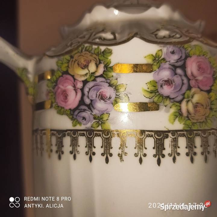 Dzbanek Secesja Różyczki Gdańsk