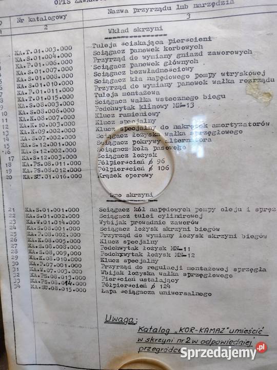 Wojskowy zestaw remontowy Kamaz ściągacze Motoryzacja Nowy Targ
