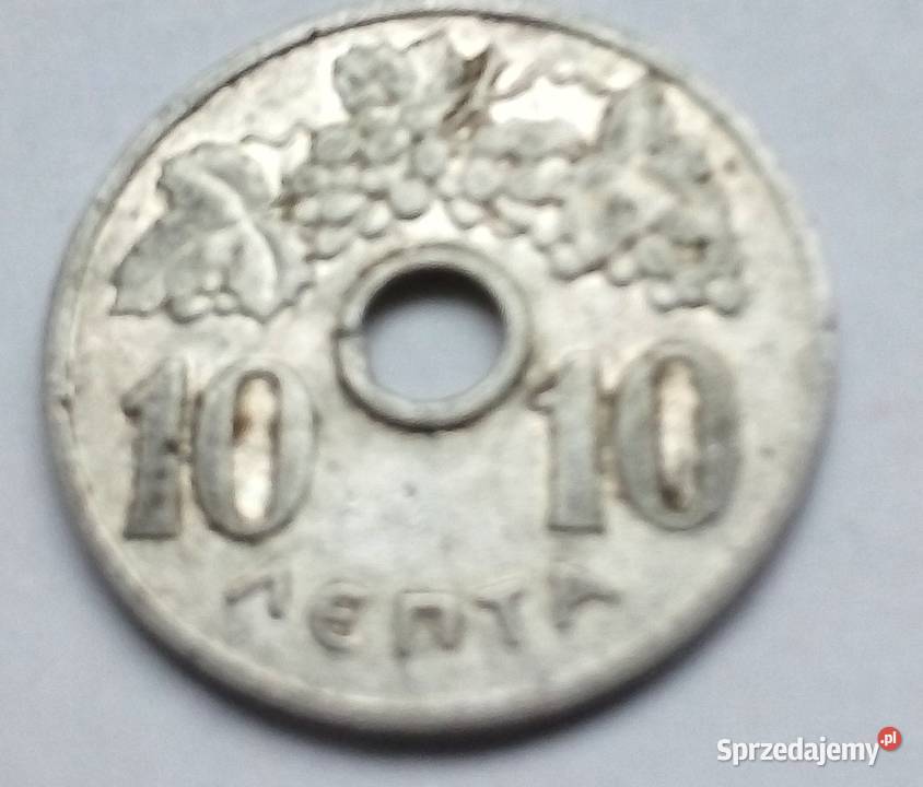 GRECJA10 LEPTA1954 r Z OTWOREM Legionowo