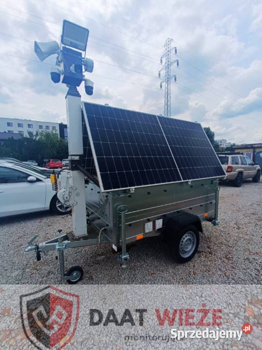 WYNAJEM Mobilna wieża monitoring budowy kamery
