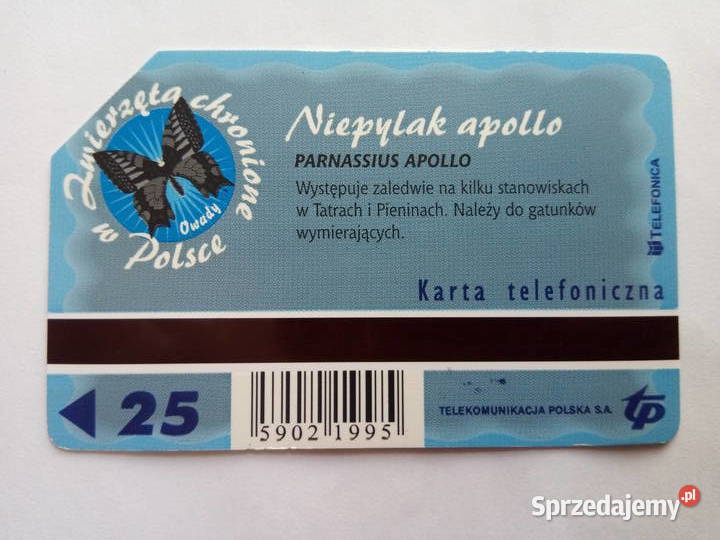 Karty telef SeriaZwierzęta chronione w Polsce 25 śląskie sprzedam