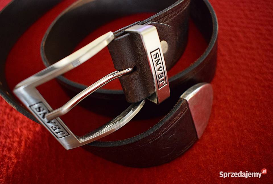 Pasek Jeans z metalową klamrą i końcówką solidna 3.8cm kujawsko-pomorskie