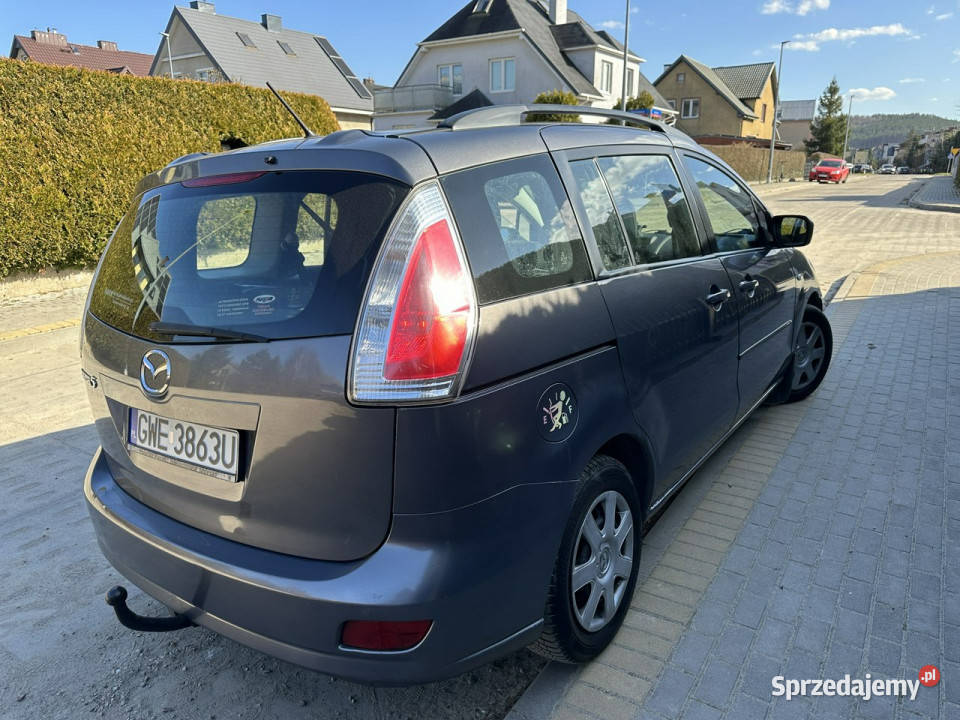 Mazda 5 1 rej 2009 2 wł 7 miejsc polski salon podgrzewane fotele 5 Wejherowo