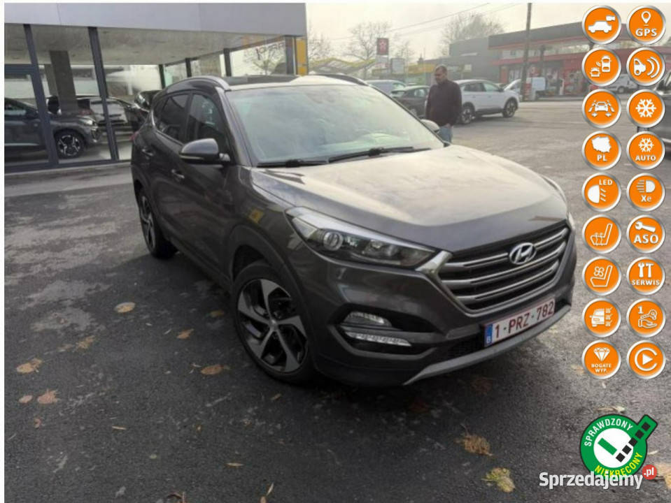 Hyundai Tucson 17 Crdi Navi kamera skóry ledy serwisowany w ASO Gdańsk sprzedam