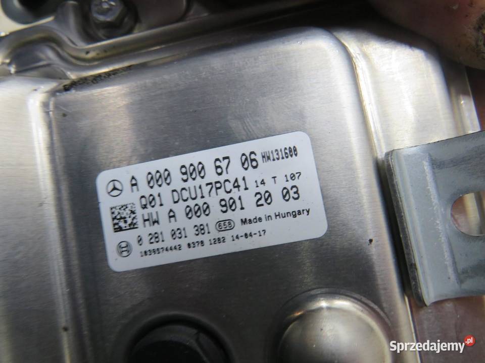STEROWNIK SILNIKA MERCEDES W205 A0009006706 Komputery