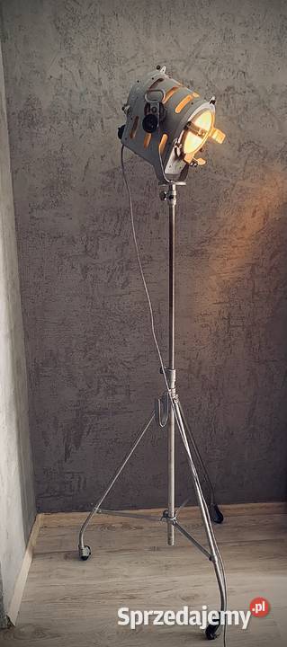 Lampa teatralno filmowa PRL 1963 Vintage loft