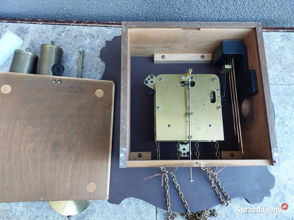 117 Stary zegar ścienny wagowy Kienzle pomorskie Tczew