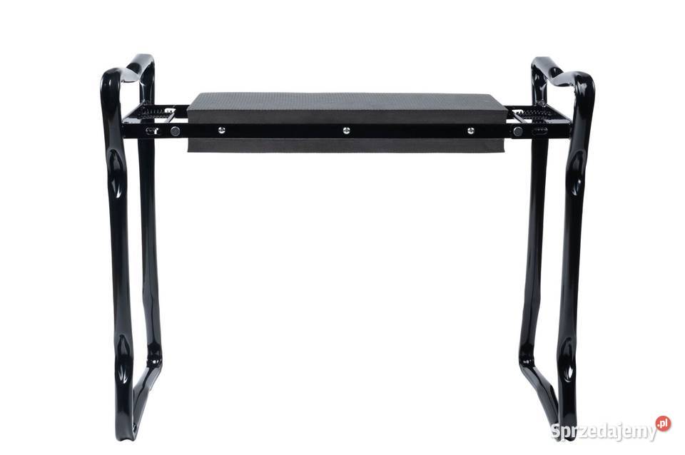 Klęcznik składany ogrodowy czarny z 2 torbami na Poznań