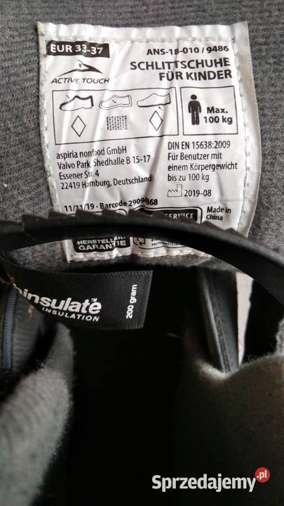 Łyżwy Active Touch o regulowanym rozmiarze 3337 Łyżwiarstwo i hokej