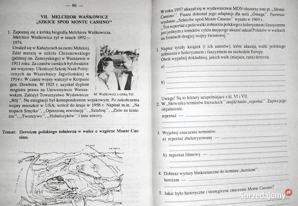 Język polski Zeszyt ćwiczeń kl 7 cz 2 Halina miękka lubelskie Chełm