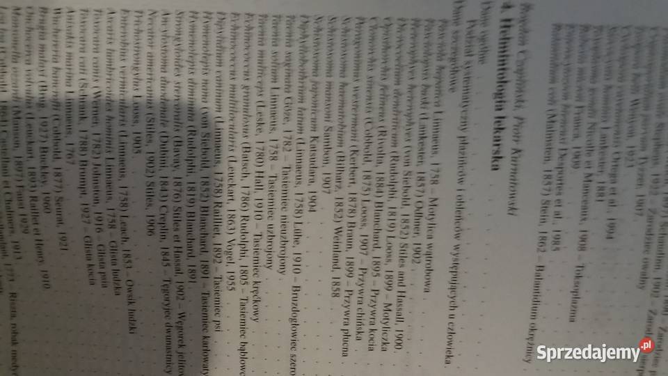 zarys parazytologii lekarskiej książki studia mazowieckie Warszawa