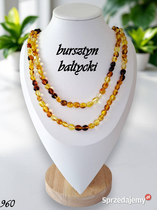 Korale z bursztynu BURSZTYN bałtycki barok Warszawa