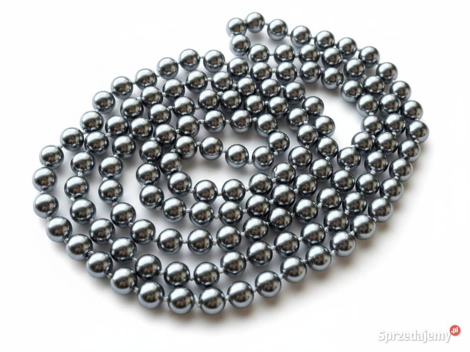 VINTAGE PERŁY MAJORKAŃSKIE SILVERY MOON śląskie Częstochowa