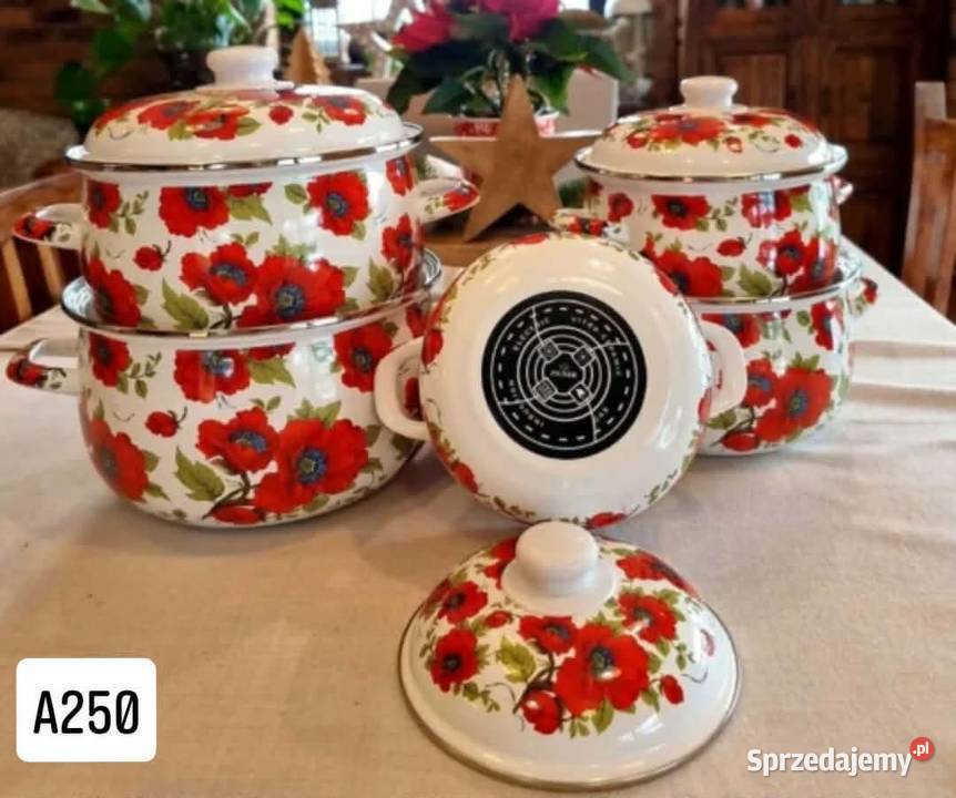 Komplet garnków pomorskie Bukówka