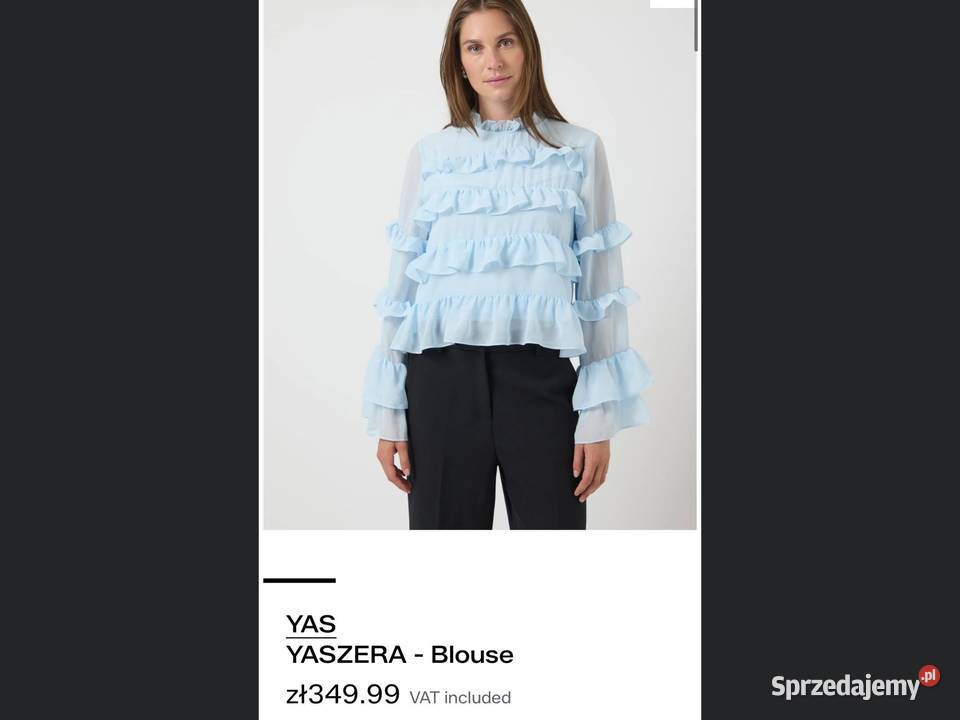 Bluzka Szyfonowa z Falbanami Damska YAS S lubuskie Nowa Sól sprzedam