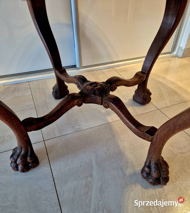 Stary zabytkowy stół ława lwie łapy Bydgoszcz