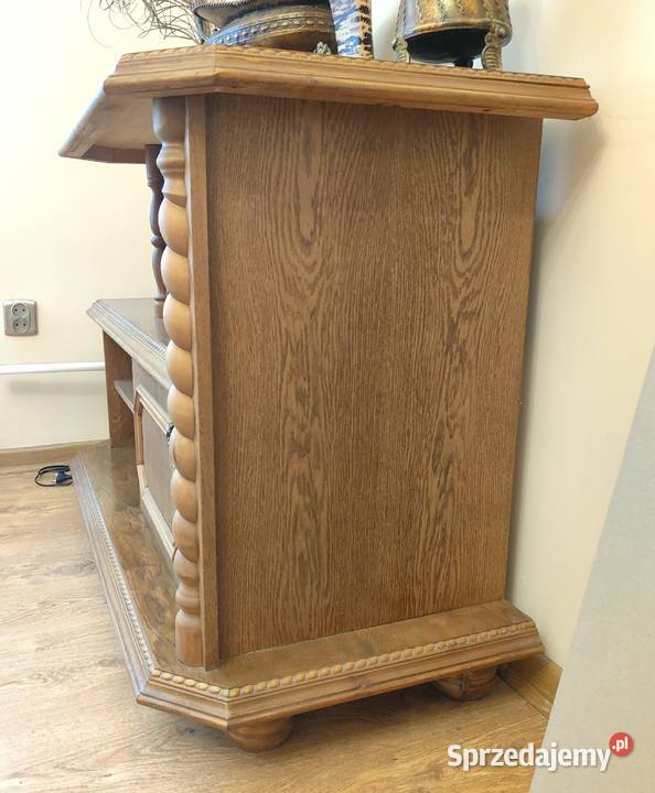 Mebel komoda barek półki szafka pod TV brąz Szczecin