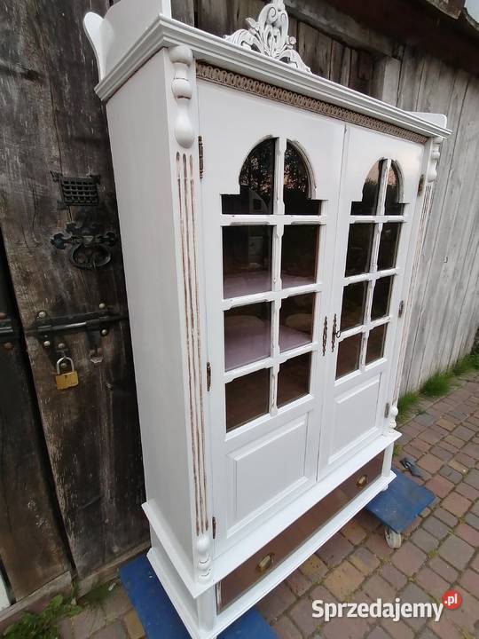 Witryna przeszklona shabby chic Wąwolnica