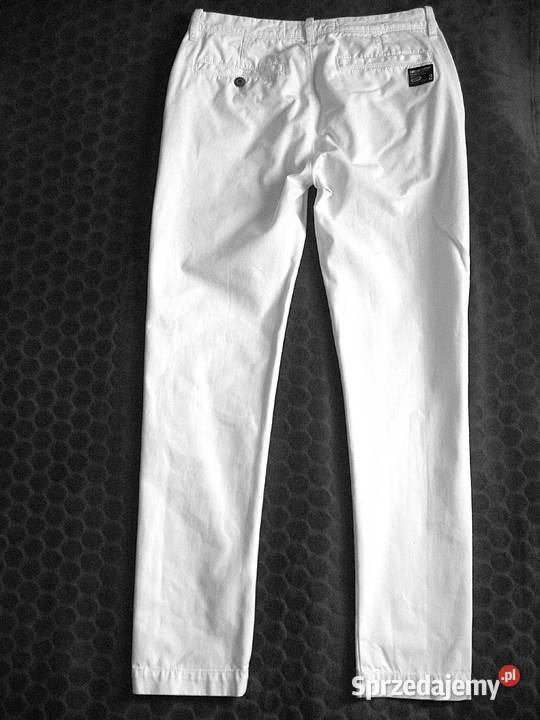 Spodnie kremowe męskie W 32 L 36 pas 86 mazowieckie Siedlce