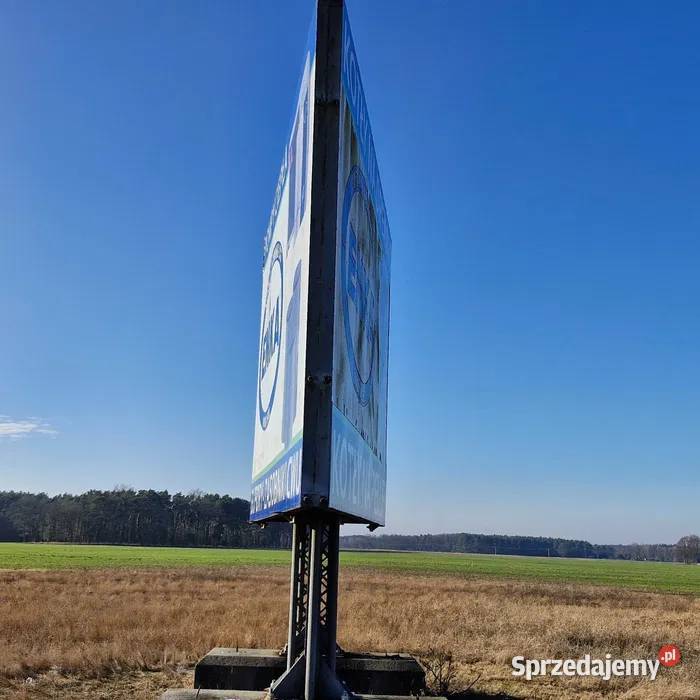 Konstrukcja stelaż bilbordu reklamy przydrożnej Nowa Sól