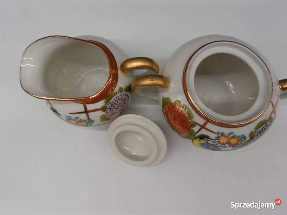 Cukiernica mlecznik porcelana Kutani Japonia Porcelana i szkło