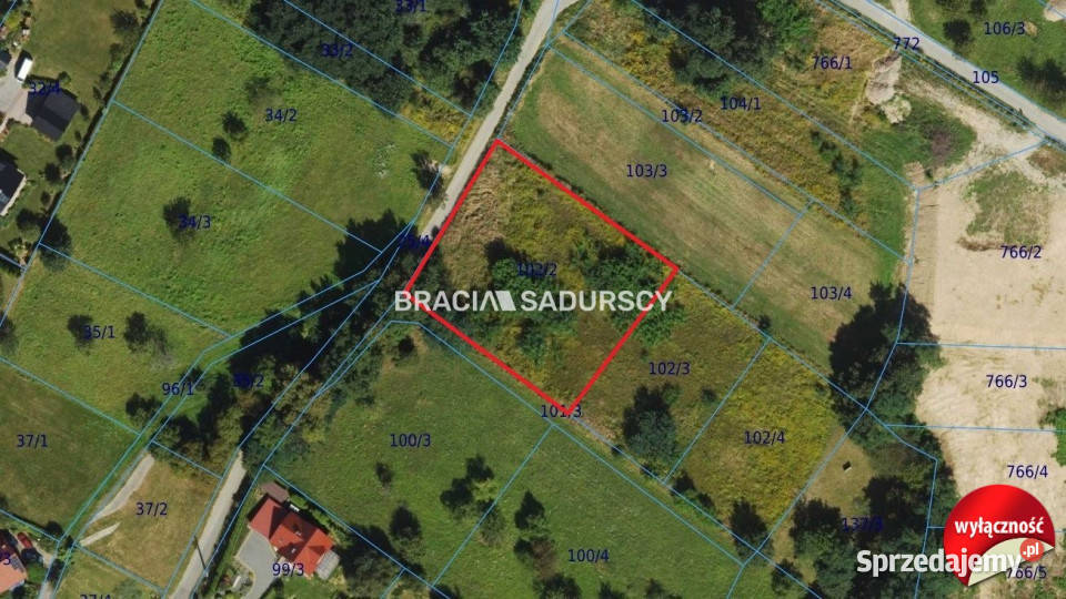 Działka 2200 metrów Balice Wrzosowa małopolskie