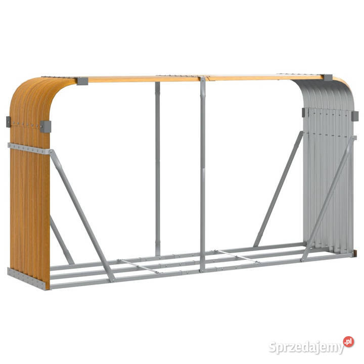 Stojak na drewno jasny brąz 180x45x100 stal Warszawa