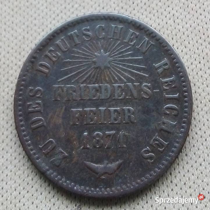 WIĘLKIE KSIĘSTWO BADENI1 KRAJCAR1871 rCU Numizmatyka