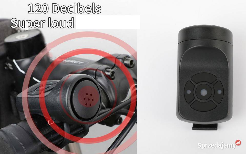 Dzwonek Klakson Alarm 2w1 Elektroniczny Rowerowy Sieradz
