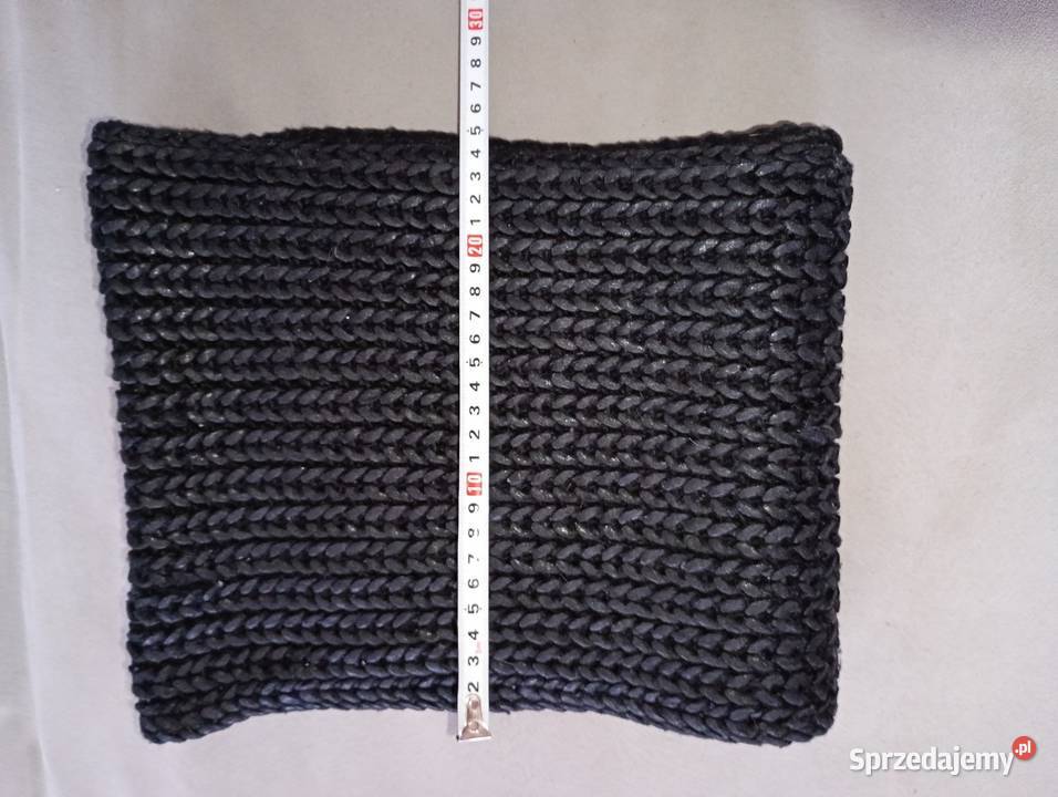 komin szal szalik damski wełniany czarny Szczecin