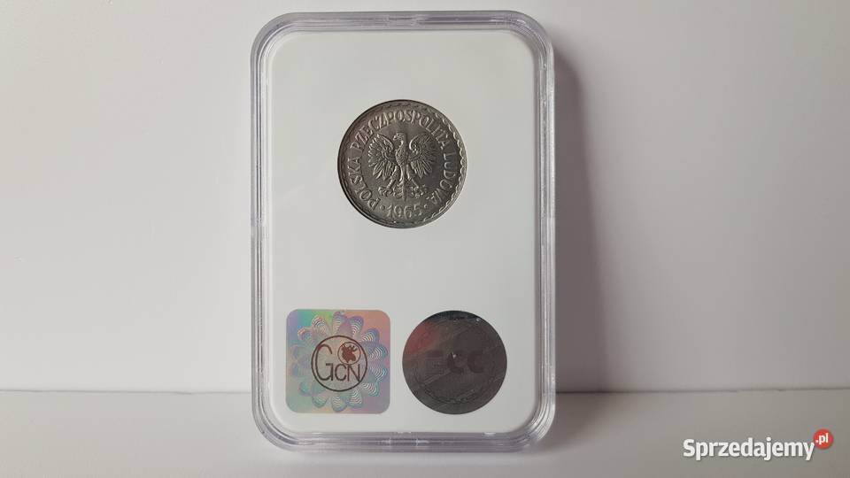 1 złoty 1965 MS68 holder GCN ECC PRL