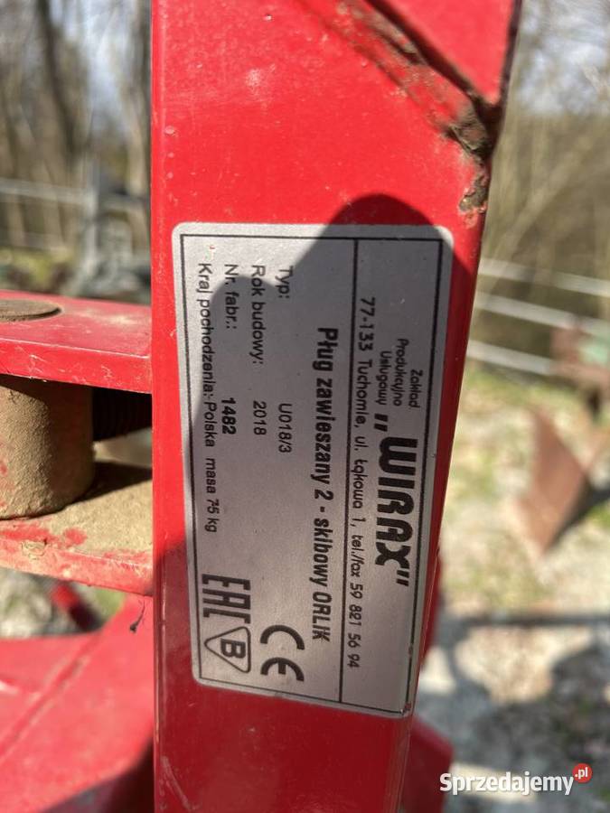 Pług 2 skibowy mały orlik Wirax 2018 Nowy Sącz