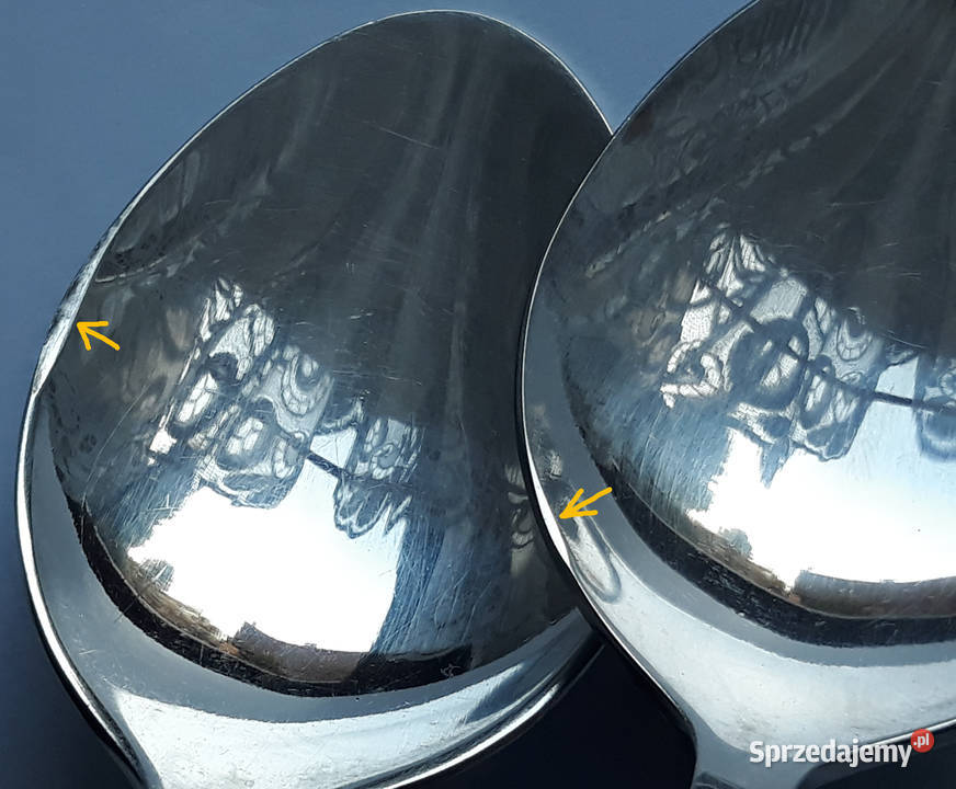 Łyżki obiadowe 1 ROŚLINNY Gerlach sztućce PRL