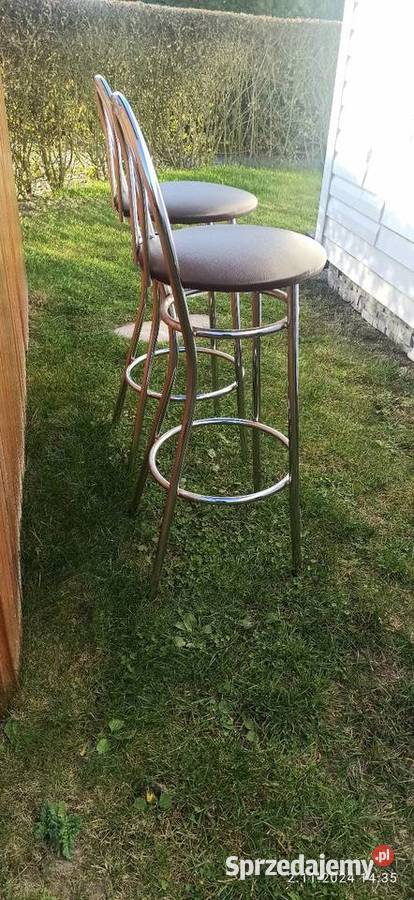 Hokery barowe 2sztuki ładne wysokie krzesła Hokery Opole