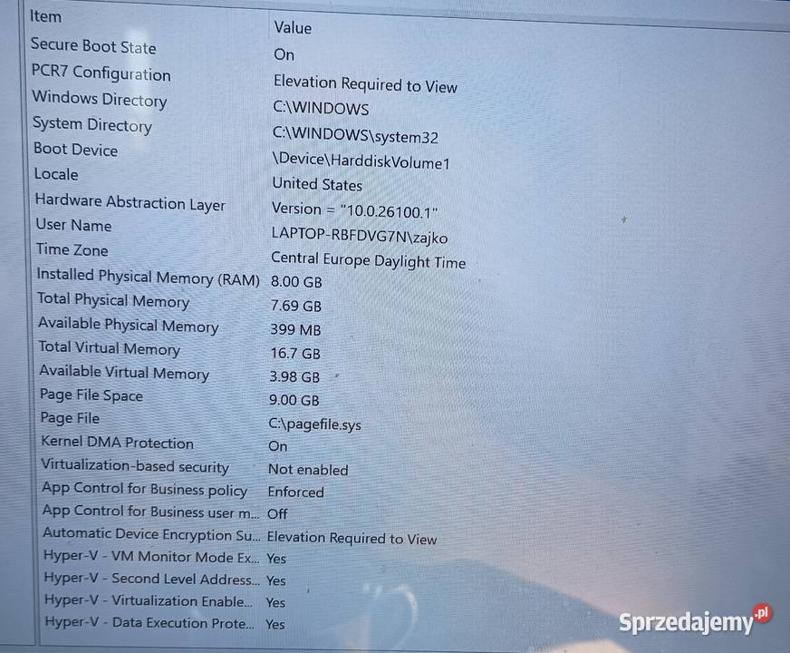 HP Laptop 14 Intel Core i5 8 GB RAM 512 GB SSD podlaskie Białystok