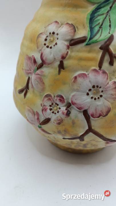 Wazon ceramiczny kwiat jabłoni Pottery Porcelana i szkło Zamość