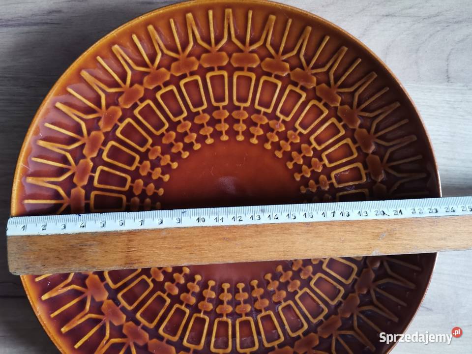 Stary duży talerz 24 porcelt Pruszków wzór Siemianowice Śląskie sprzedam
