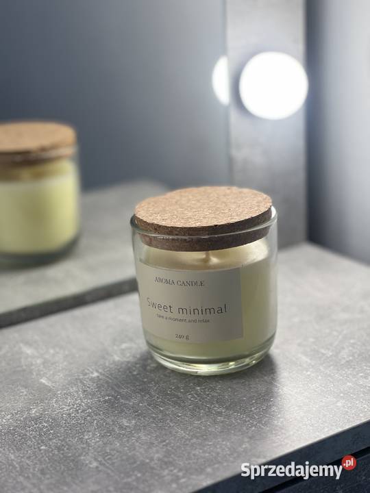 Świeczka świeca Aroma Candle Sweet minimal 240 g Jasło