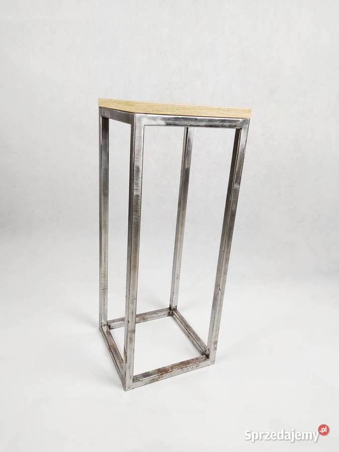 Stojak kwietnik metalowy 60 z blatem loft 62cm Kraków sprzedam