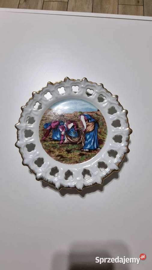 Talerz Dekoracyjny Ozdobny Ażurowy wielkopolskie Wola Podłężna