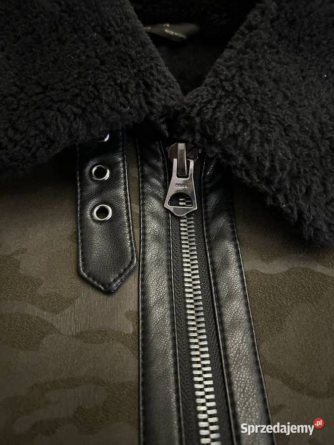 Kurtka ZARA kożuch zimowa męska z miśkiem Rozmiar M Płock sprzedam