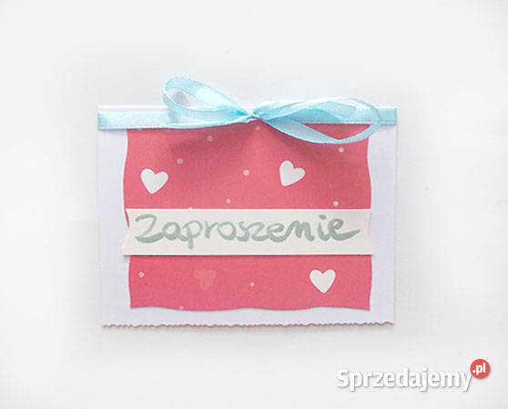 czerwone zaproszenie z serduszkami fajne podkarpackie Rzeszów sprzedam
