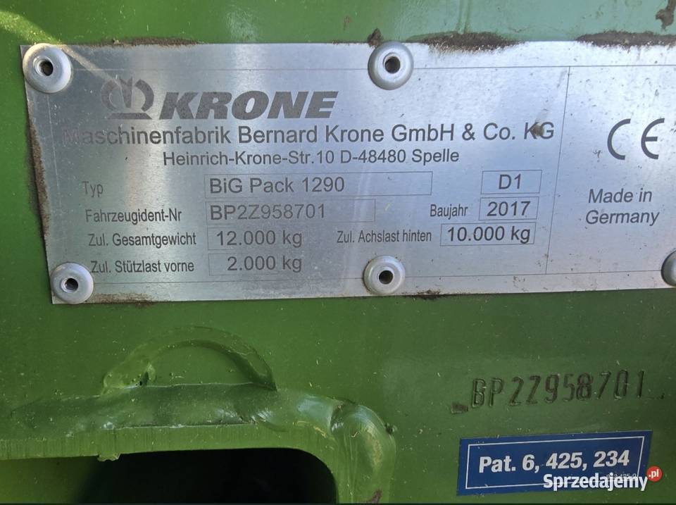 Prasa Krone Big Pack 1290xc pomorskie Ględowo